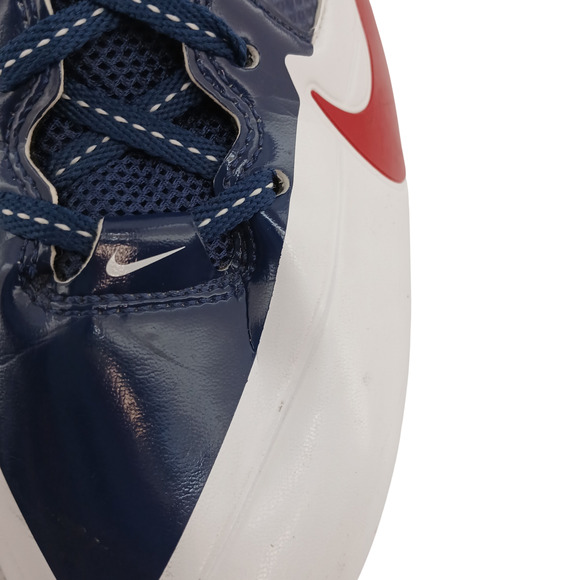 Nike Alpha Pro D Low NFL Football Cleats White/ Blue 622299-413 Houston Texans - Picture 9 of 9